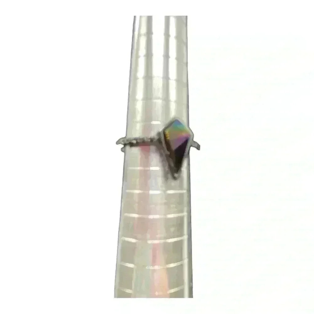Kite rainbow rhinestone  ring size 5